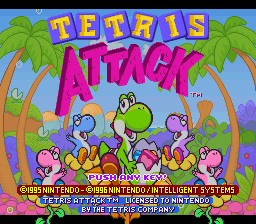 Tetris Attack Title Screen
